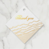 LJ Monogram Elegante Trouw Bedankjes Labels (Voorkant)