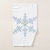 LJ Monogram Snowflake Handdoek (Handdoek)