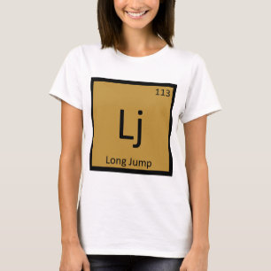 Lj - Verspringen Atletiek Symbool Chemie T-shirt