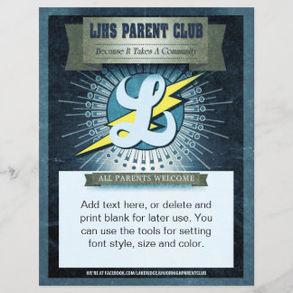 LJHS Parent Club Flyer kleur