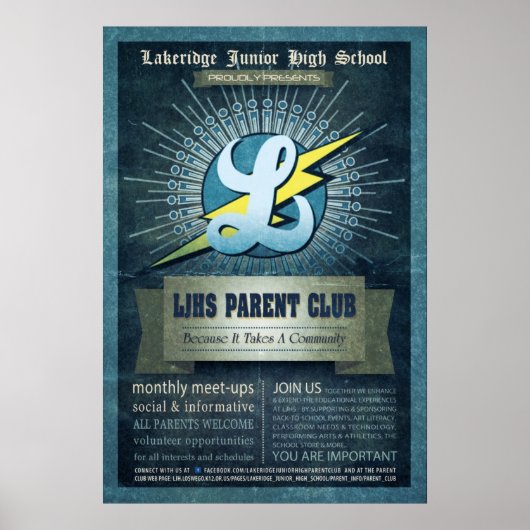 LJHS Parent Club Poster (Voorkant)