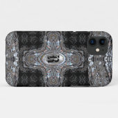 LJP Cross Elegant Monogram Case-Mate iPhone Case (Achterkant (horizontaal))