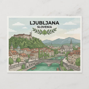 Ljubljana ansichtkaart briefkaart