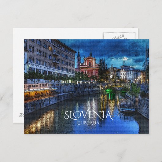 Ljubljana Briefkaart (Voorkant / Achterkant)