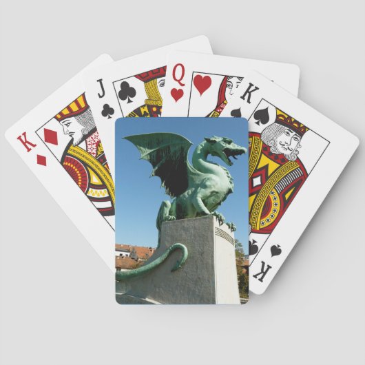 Ljubljana Draak Speelkaarten (Achterkant)