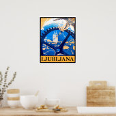 Ljubljana Poster (Keuken)