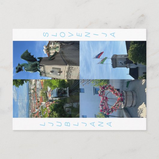 Ljubljana-postkaart Briefkaart (Voorkant)
