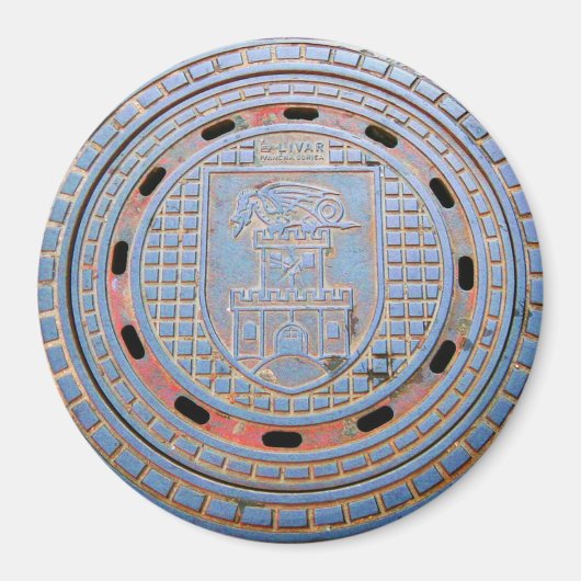 Ljubljana Riool Hoesje Magneet (Voorkant)