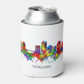 Ljubljana Skyline Blikjeskoeler (Blikje Voorkant)