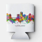 Ljubljana Skyline Blikjeskoeler (Achterkant)