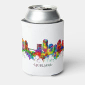 Ljubljana Skyline Blikjeskoeler (Blikje Achterkant)