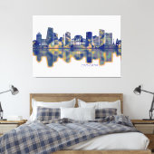 Ljubljana Skyline Canvas Afdruk (Insitu (Slaapkamer))
