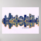 Ljubljana Skyline Poster (Voorkant)