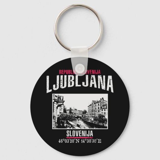 Ljubljana Sleutelhanger (Voorkant)