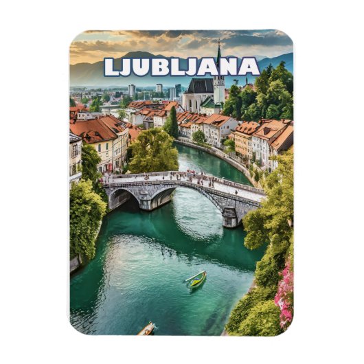 Ljubljana, Sloveens juweel Magneet (Verticaal)