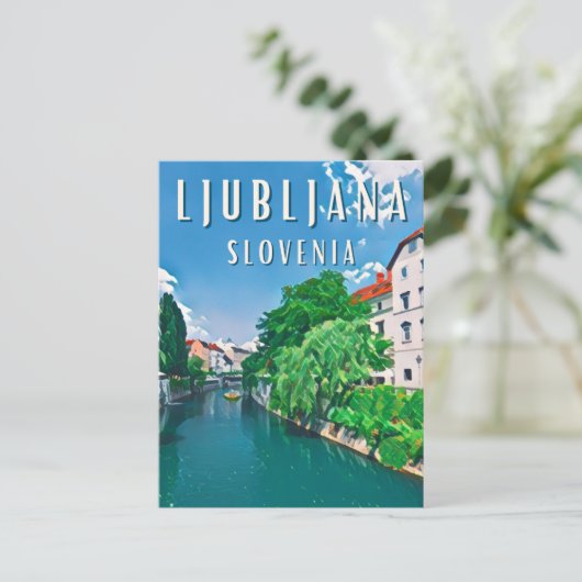 Ljubljana, Sloveense parel Briefkaart (Staand voorkant)