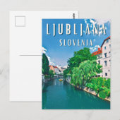 Ljubljana, Sloveense parel Briefkaart (Voorkant / Achterkant)