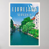 Ljubljana, Sloveense parel Poster (Voorkant)