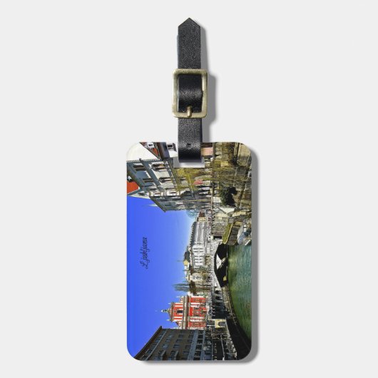 Ljubljana, Slovenië Bagagelabel (Voorkant verticaal)