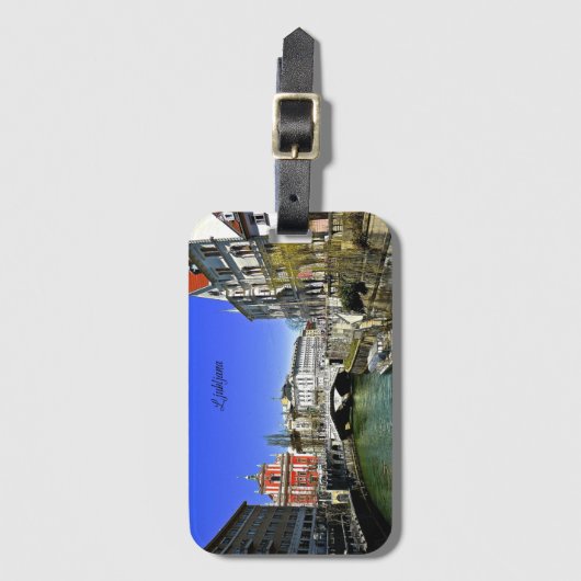 Ljubljana, Slovenië Bagagelabel (Voorkant (verticaal))