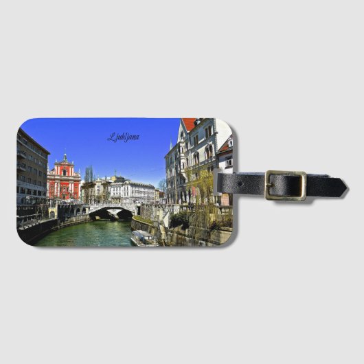 Ljubljana, Slovenië Bagagelabel (Voorkant (horizontaal))