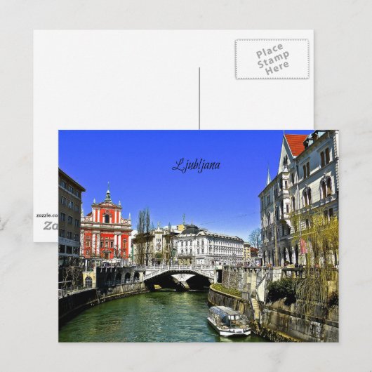 Ljubljana, Slovenië Briefkaart (Voorkant / Achterkant)