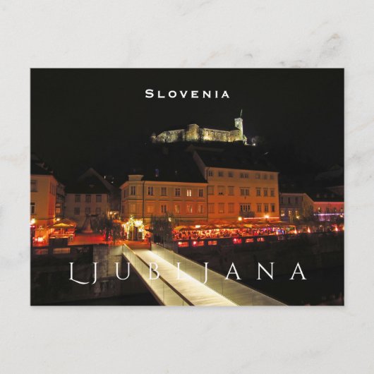 Ljubljana, Slovenië Briefkaart (Voorkant)