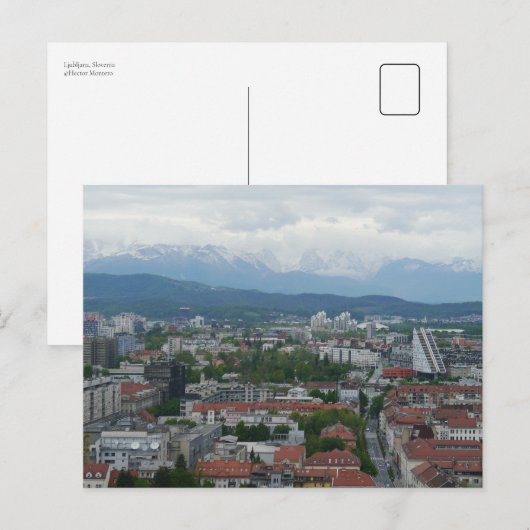 Ljubljana, Slovenië Briefkaart (Voorkant / Achterkant)
