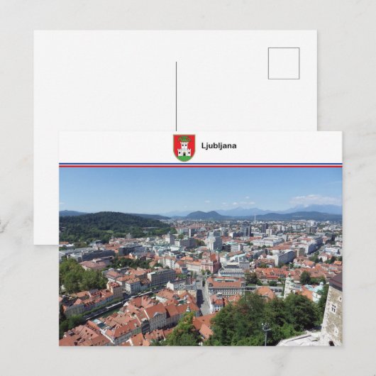 Ljubljana - Slovenië Briefkaart (Voorkant / Achterkant)