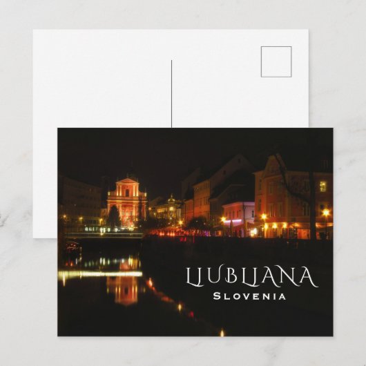 Ljubljana, Slovenië Briefkaart (Voorkant / Achterkant)