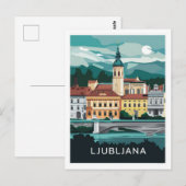 Ljubljana, Slovenië Briefkaart (Voorkant / Achterkant)