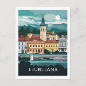 Ljubljana, Slovenië Briefkaart (Voorkant)