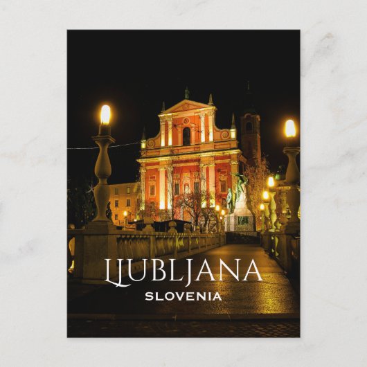 Ljubljana, Slovenië Briefkaart (Voorkant)