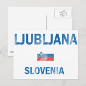 Ljubljana Slovenië Design Briefkaart (Voorkant / Achterkant)