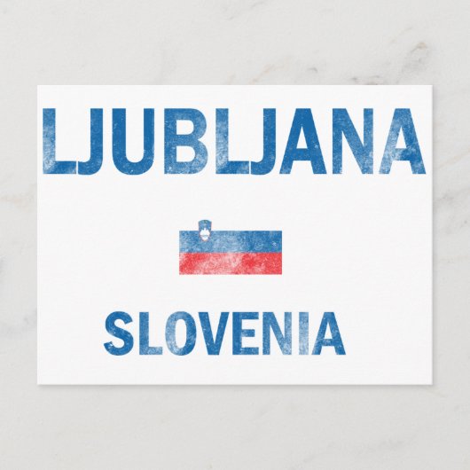 Ljubljana Slovenië Design Briefkaart (Voorkant)