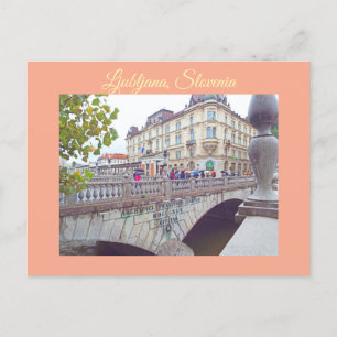 Ljubljana, Slovenië Hoofdstad Briefkaart