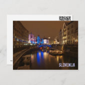 Ljubljana Slovenië in december Briefkaart (Voorkant / Achterkant)