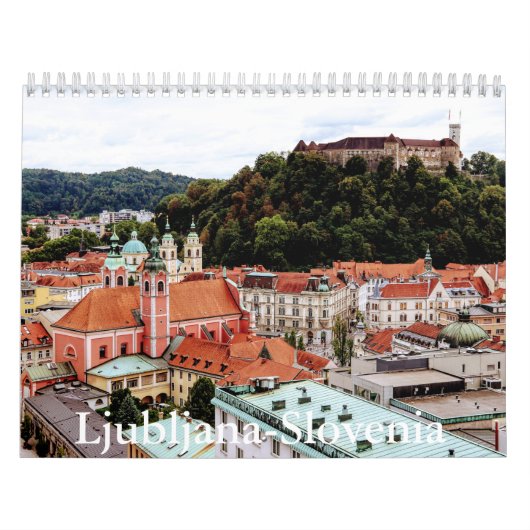 Ljubljana-Slovenië kalender (Hoes)