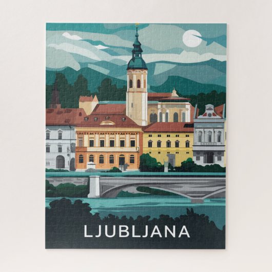 Ljubljana, Slovenië Legpuzzel (Verticaal)