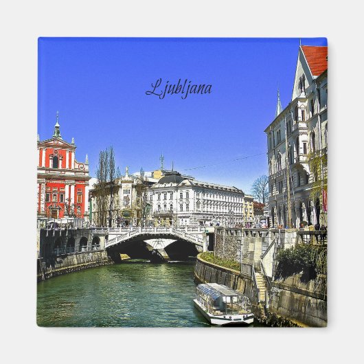 Ljubljana, Slovenië Magneet (Voorkant)