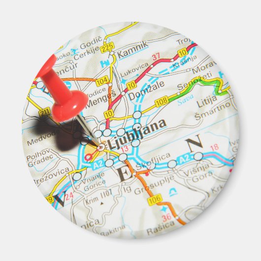 Ljubljana, Slovenië Magneet (Voorkant)