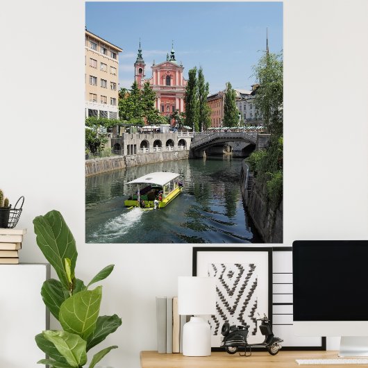 Ljubljana Slovenië Poster (Thuiskantoor)