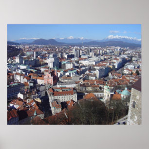 Ljubljana Slovenië Poster