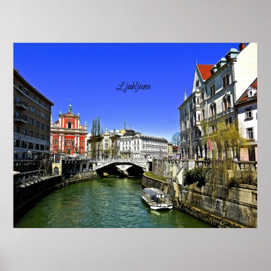 Ljubljana, Slovenië Poster (Voorkant)