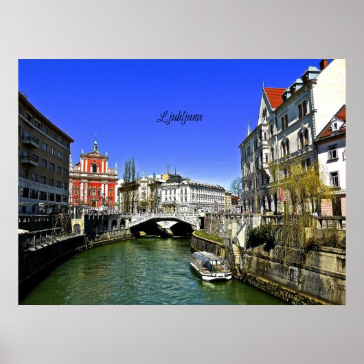 Ljubljana, Slovenië Poster (Voorkant)