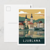 Ljubljana, Slovenië Reizen Briefkaart (Voorkant / Achterkant)