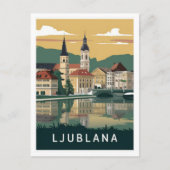 Ljubljana, Slovenië Reizen Briefkaart (Voorkant)