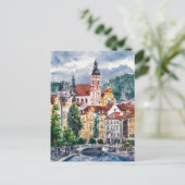 Ljubljana, Slovenië Reizen Schilderen Briefkaart (Staand voorkant)