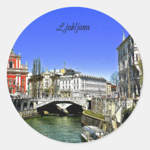 Ljubljana, Slovenië Ronde Sticker