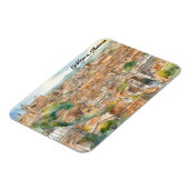 Ljubljana Slovenië Silhouet Waterverf Schilderen Magneet (Linkerzijde)